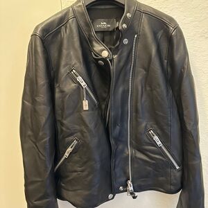 Coach genuine Black Leather Jacket
